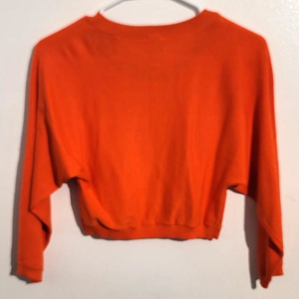 Cabi #5008 Cropped Piccolo Shrug Cardigan Tiger Lily Orange XS - Picture 3 of 9